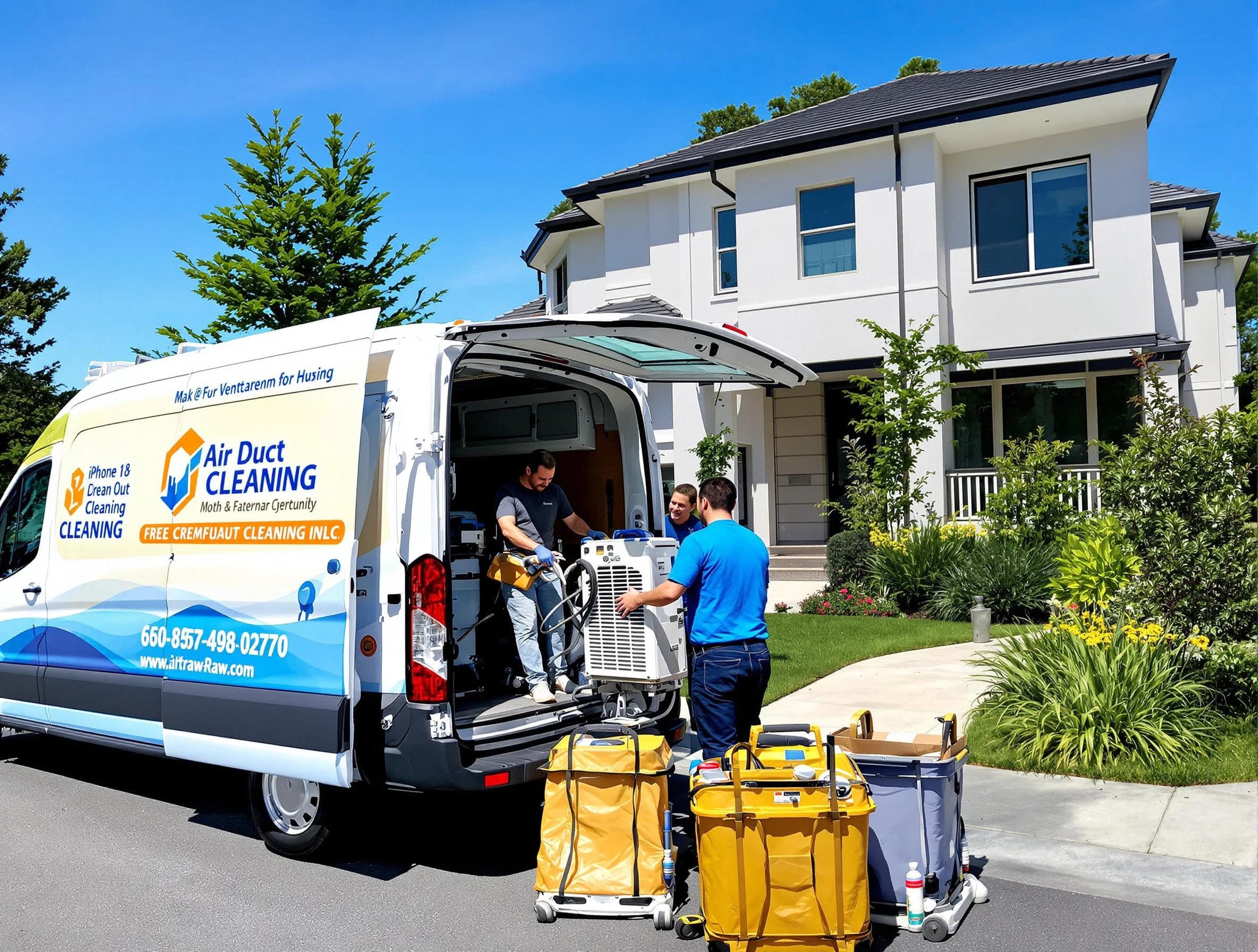 Stone Mountain Air Duct Cleaning technician performing professional air duct cleaning in Stone Mountain