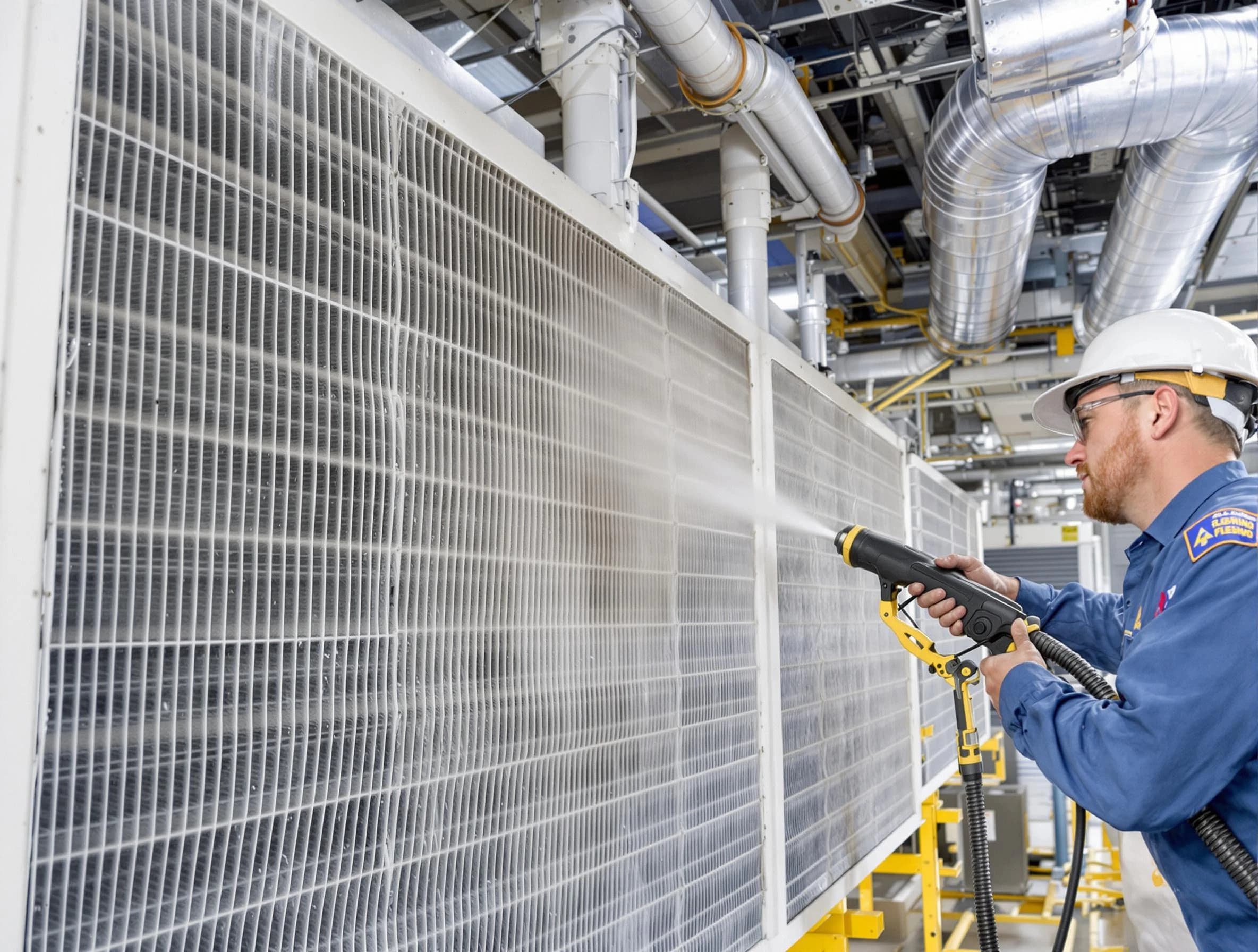 Professional commercial coil cleaning by Stone Mountain Air Duct Cleaning in Stone Mountain