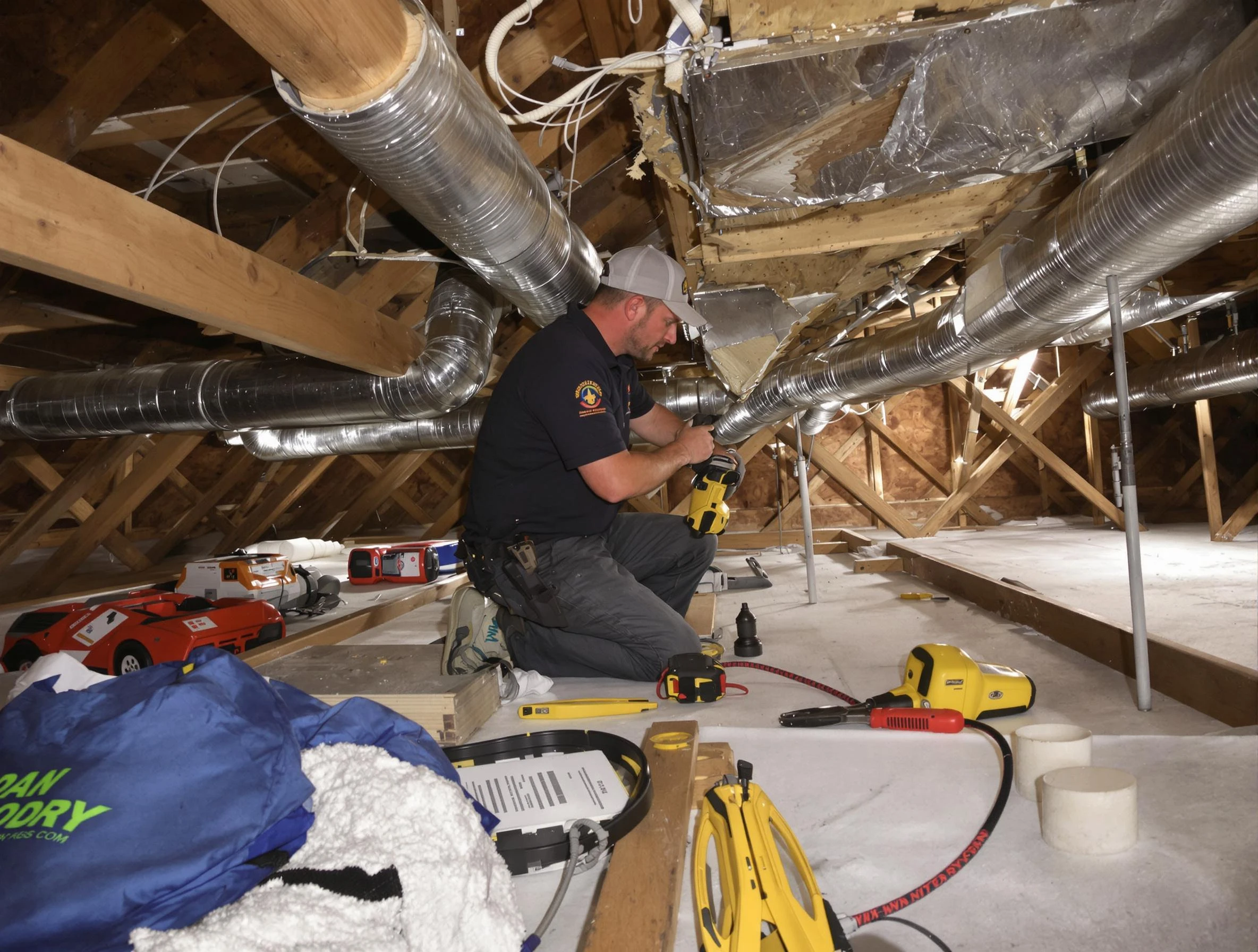 Professional air duct repair by Stone Mountain Air Duct Cleaning in Stone Mountain