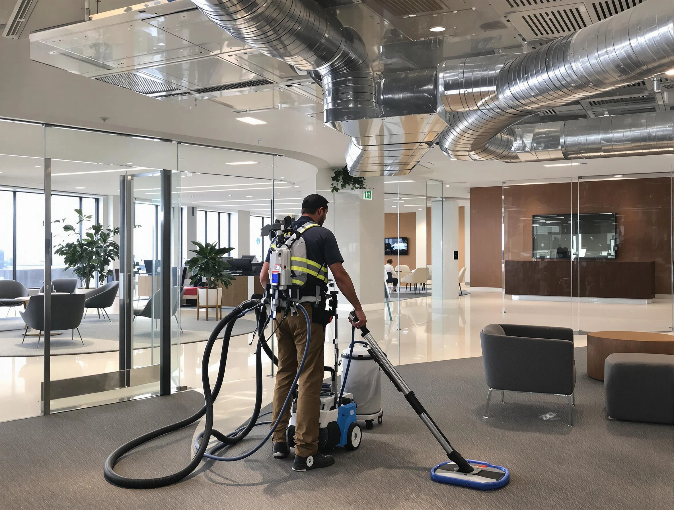 Commercial duct cleaning service by Stone Mountain Air Duct Cleaning in Stone Mountain